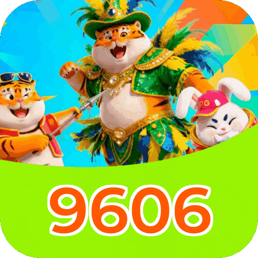 Interface do aplicativo 9606 mostrando jogos disponíveis no iOS e Android